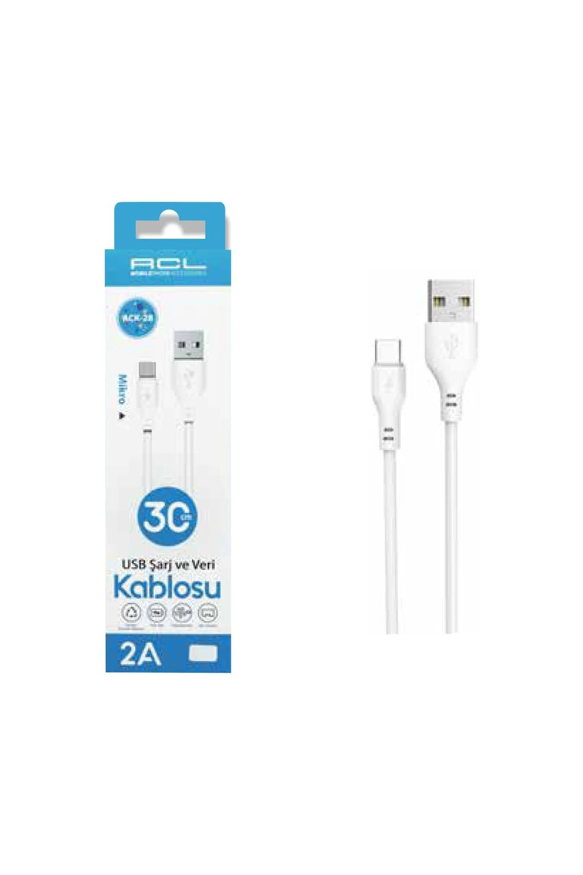 ACK-28 Mikro Usb Kablo 2A Mikro Hızlı Şarj Ve Veri Kablosu main variant image