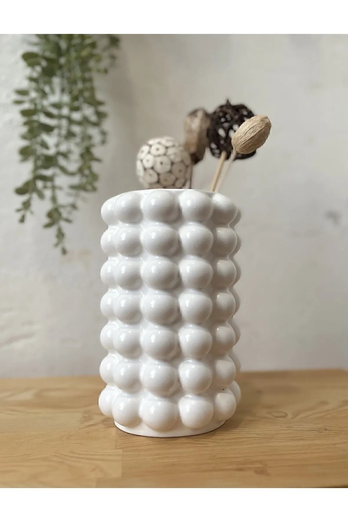 Bubble Vazo Saksı Kaşıklık Uzun