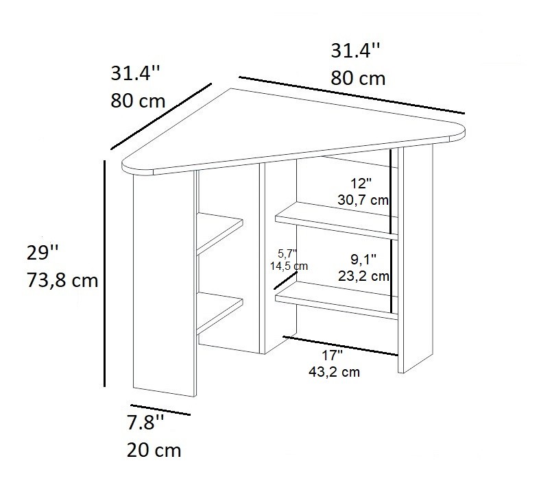 Corner Köşe Çalışma Masası