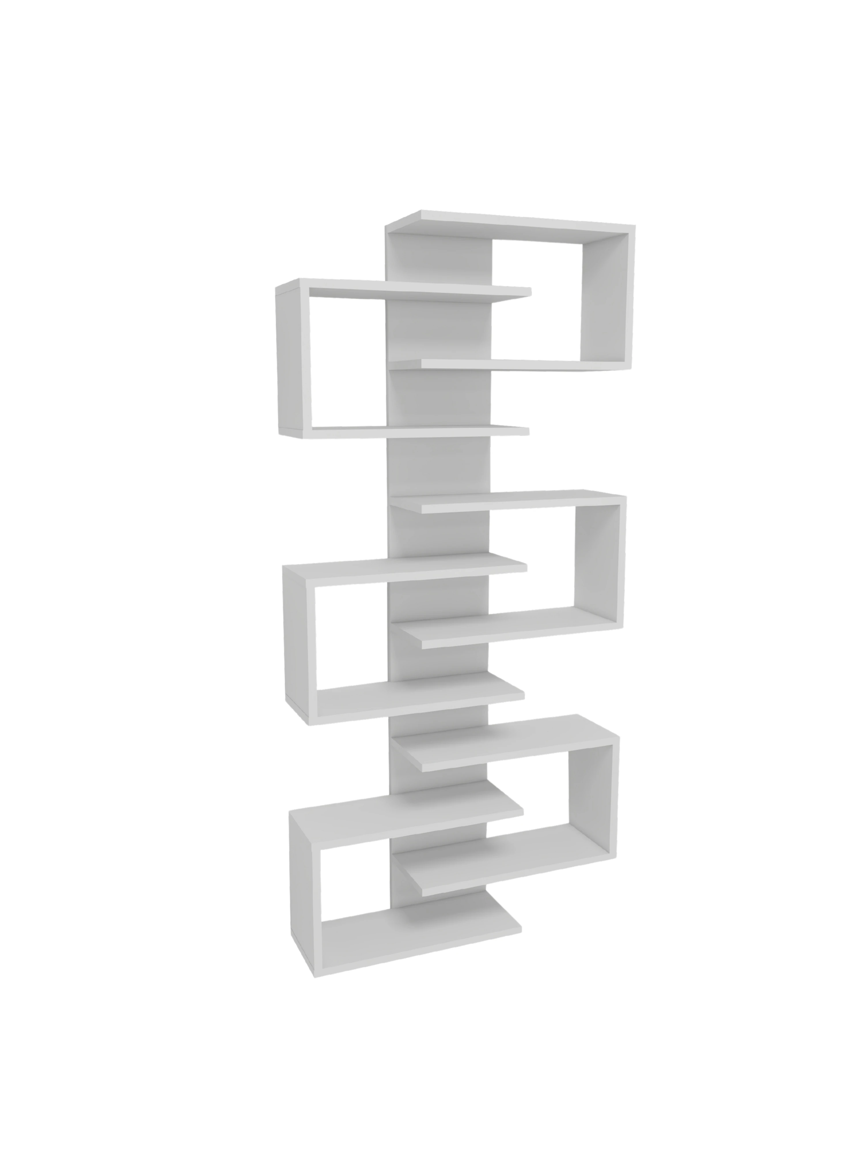 Lotus 6 Raflı Duvar Monte Kitaplık Ve Duvar Rafı - Lotus