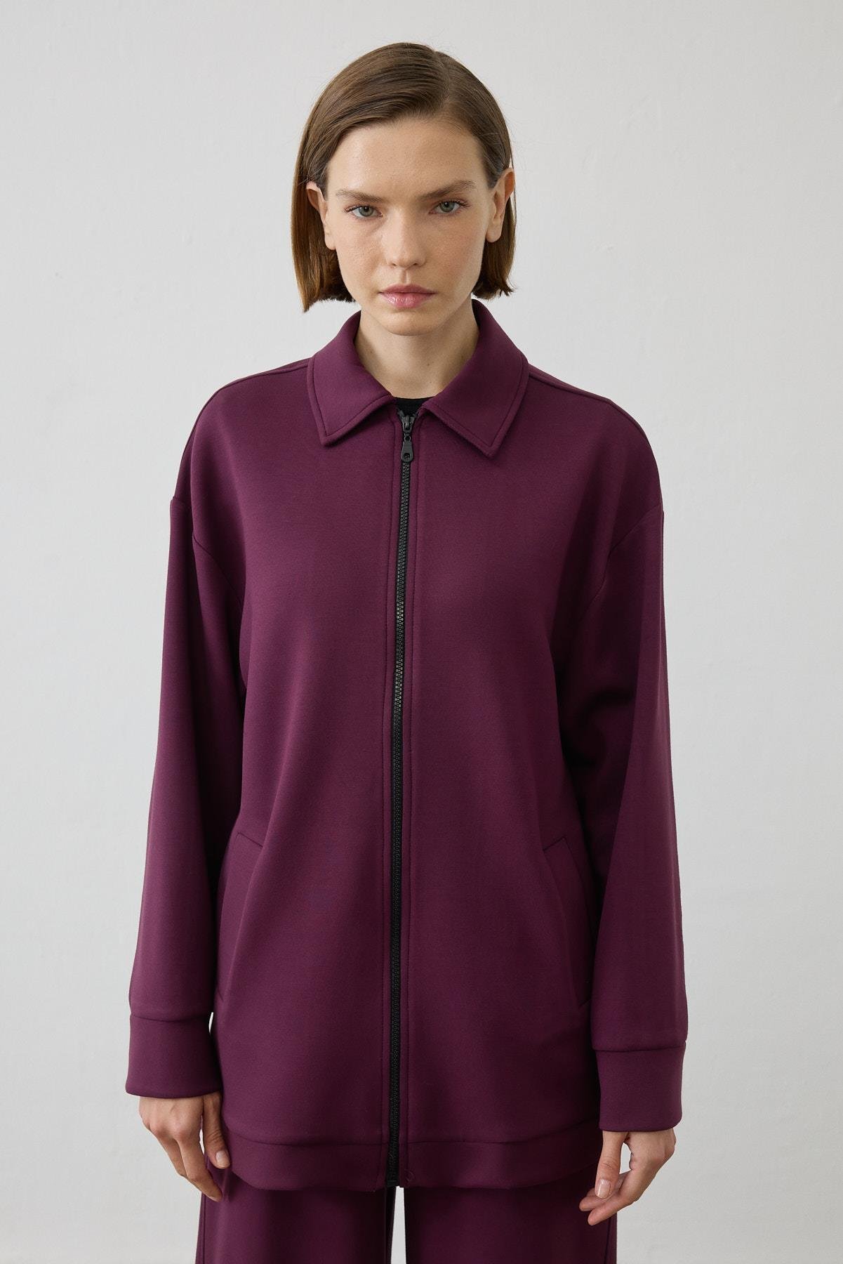 SERENA ÖRME PANTOLONLU TAKIM BORDO