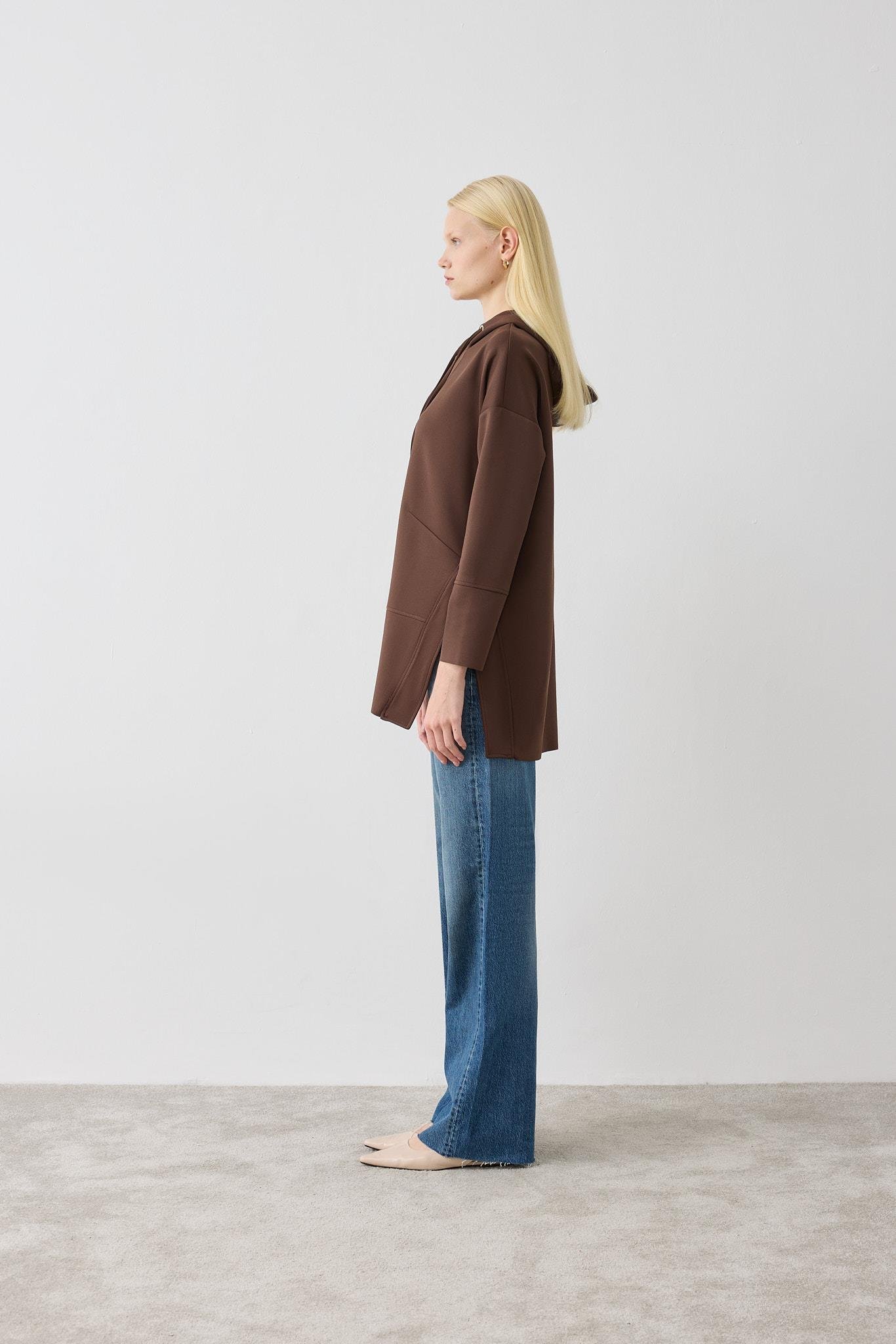 SETA SCUBA TUNIK KAHVE