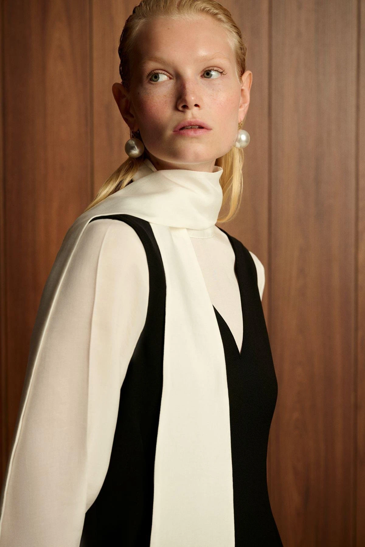 ARLES KREP JİLE-BLUZ TAKIM SİYAH