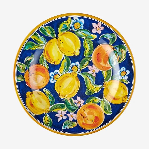 Mavi Melamin Yemek Tabağı 28 Cm Capri Collection by Chiara Alessi