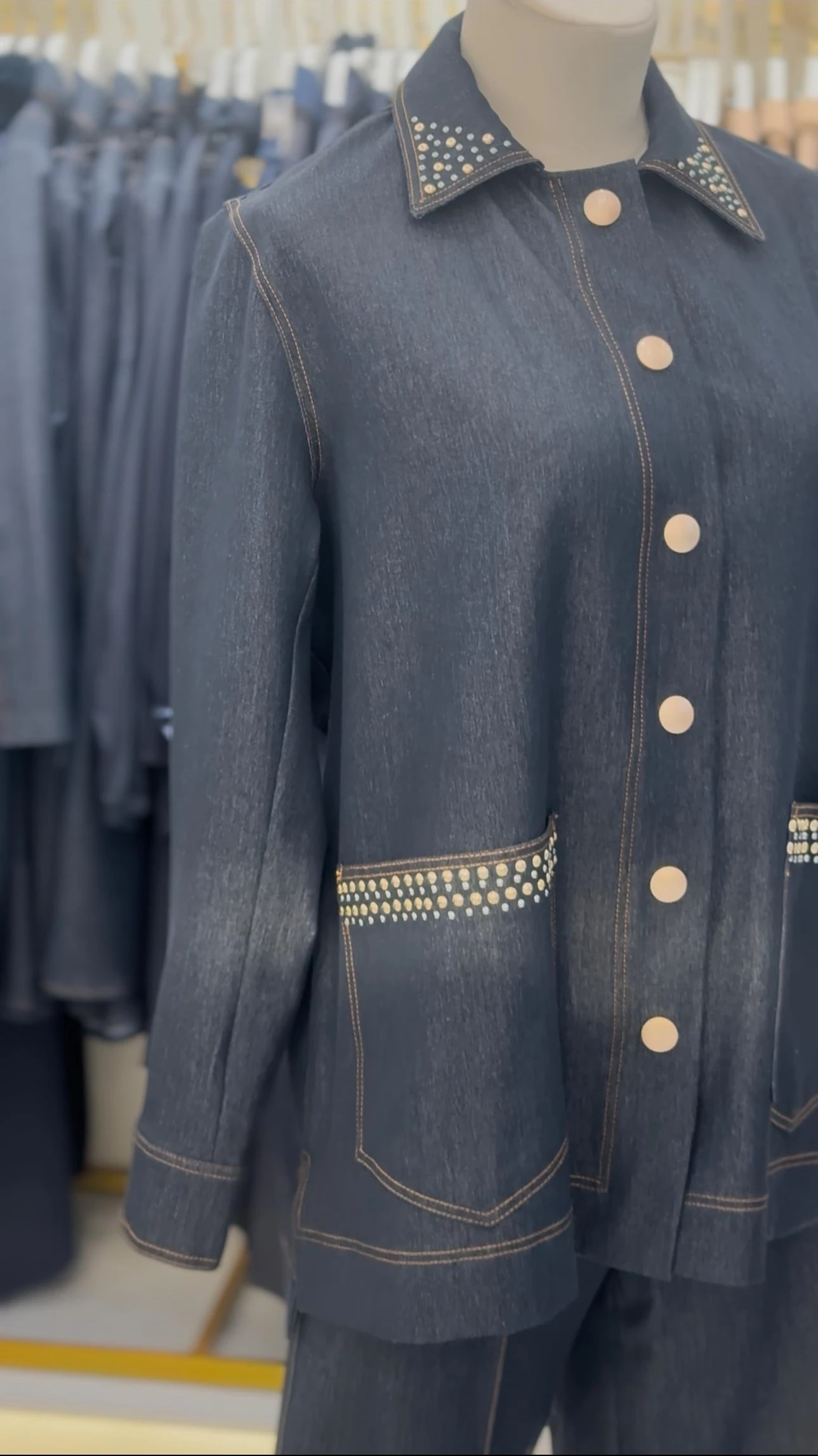 DENİM PANTOLONLU KOT TAKIM 