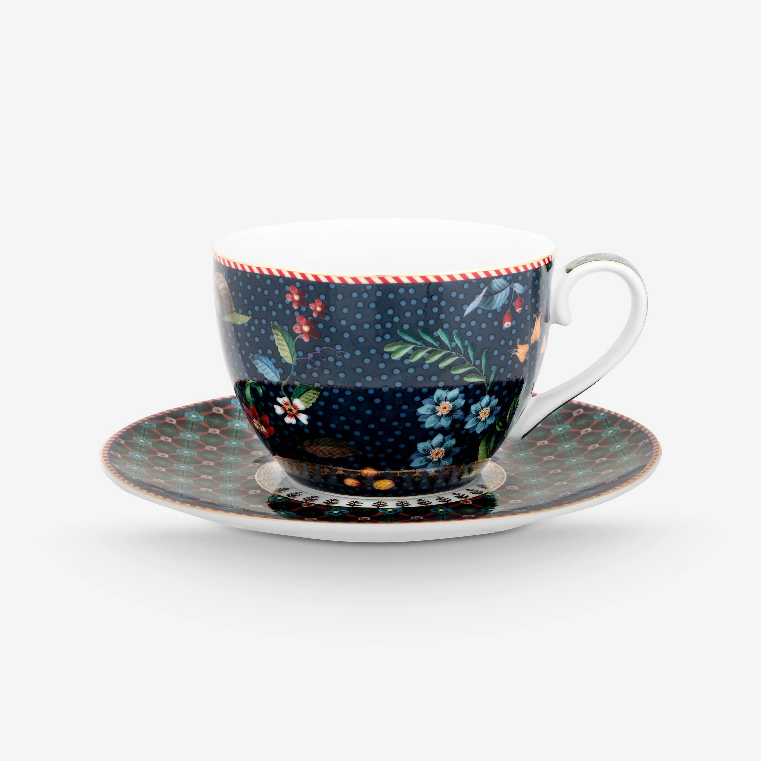 Mavi Porselen Çay Fincan Seti 280 Ml Berry Blues Collection by Pip Studio