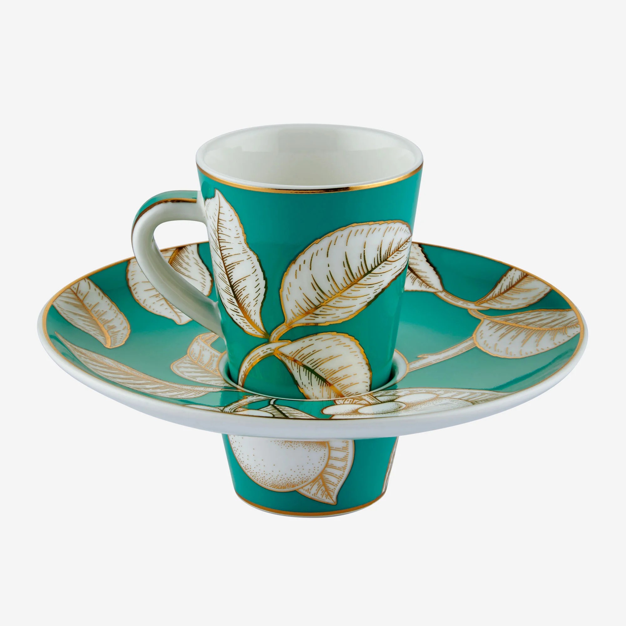 Yeşil Porselen Kahve Fincan Seti 100 Ml Collection by Chiara Alessi