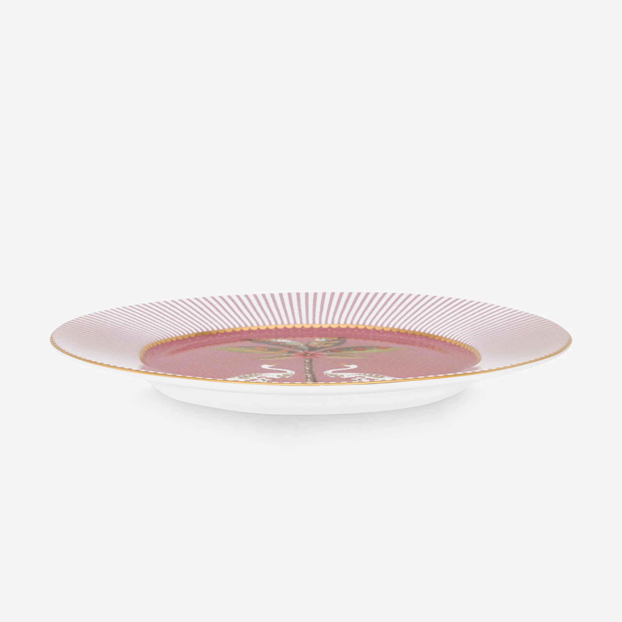 Pembe Porselen Pasta Tabağı 17 Cm La Majorelle