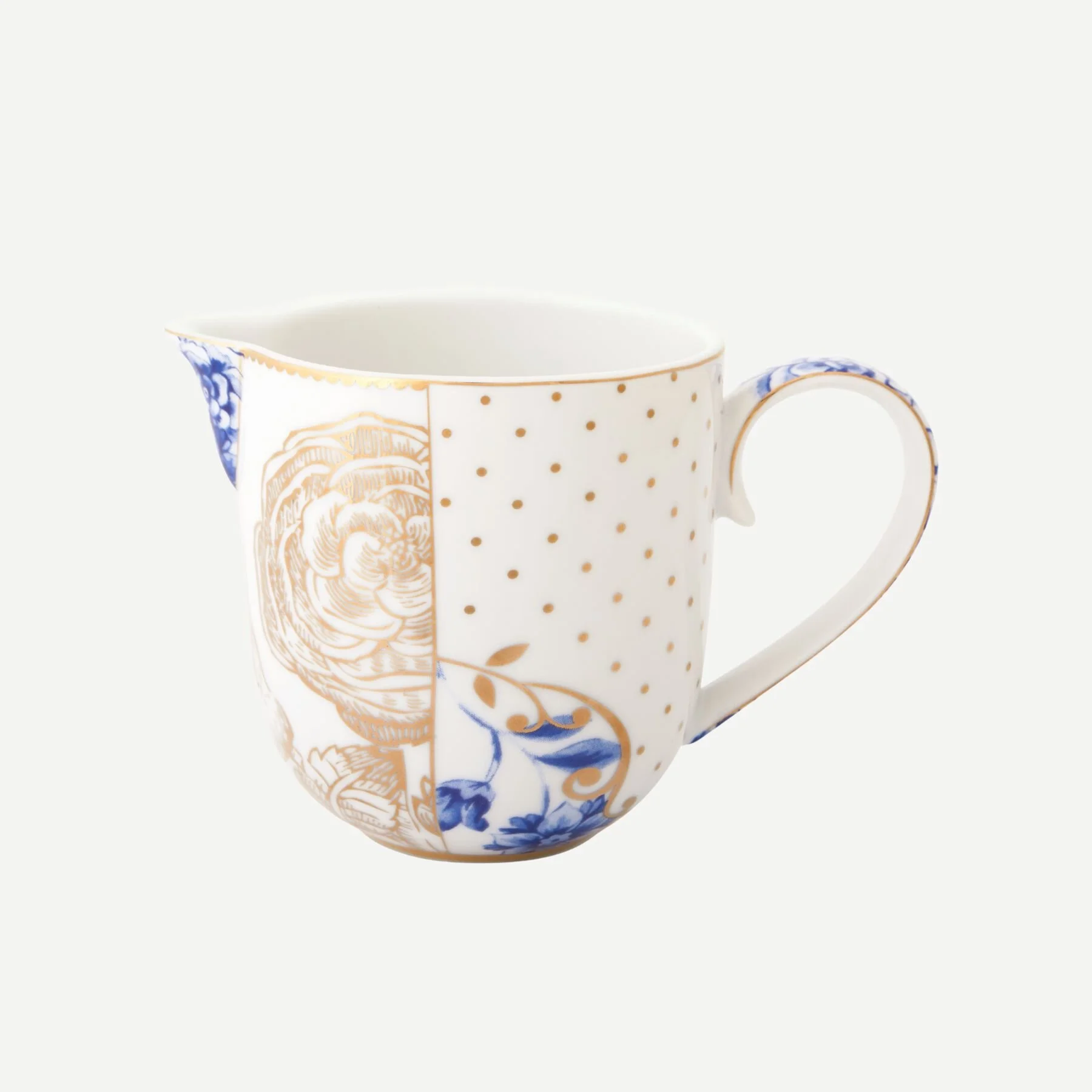 Mavi Beyaz Porselen Sütlük 260 Ml Royal White Collection by Pip Studio