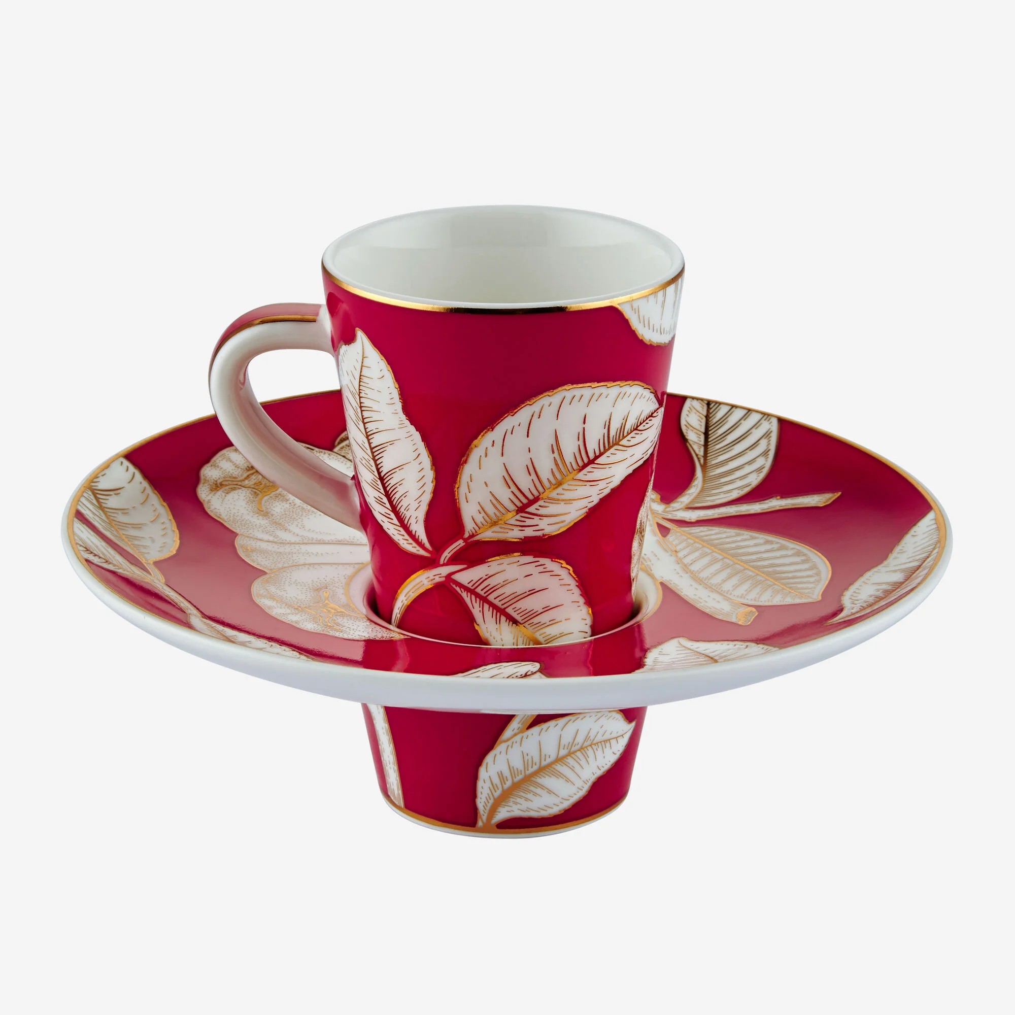 Fuşya Porselen Kahve Fincan Seti 100 Ml Collection by Chiara Alessi