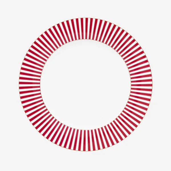 Pembe Porselen Yemek Tabağı 26,5 Cm Royal Stripes Collection by Pip Studio