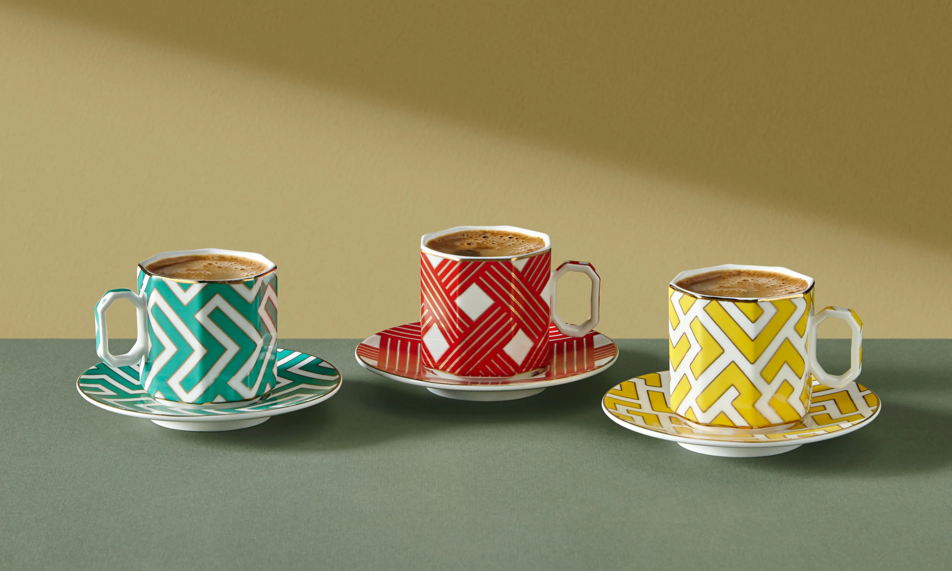 Sarı Porselen Kahve Fincan Seti 90 Ml Collection by Chiara Alessi