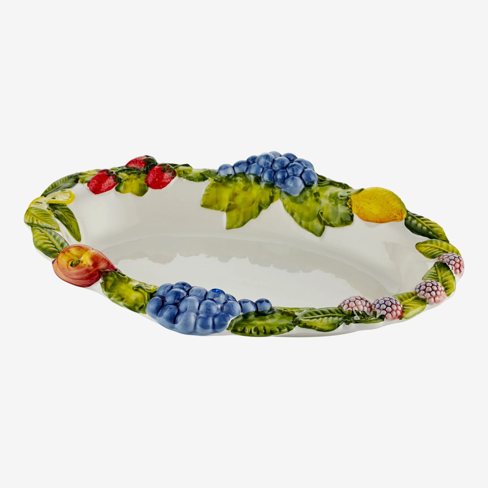 Beyaz Seramik Servis Tabağı 37X28 Cm Collection by Edelweiss Italy