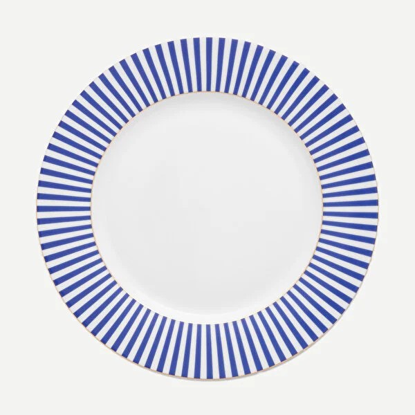 Mavi Porselen Kahvaltı Tabağı 21 Cm Royal Stripes Collection by Pip Studio