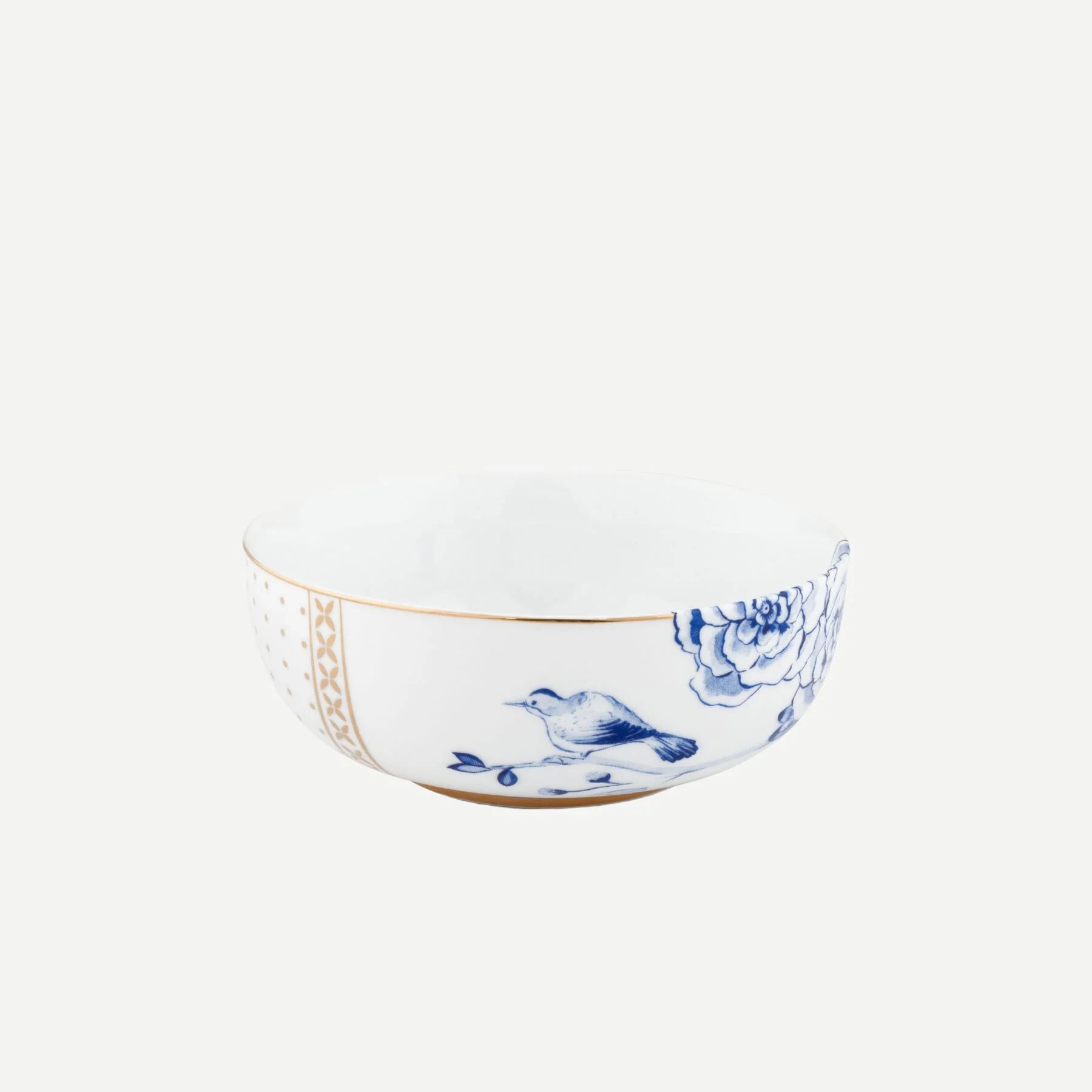 Mavi Beyaz Porselen Kase 12,5 Cm Royal White Collection by Pip Studio