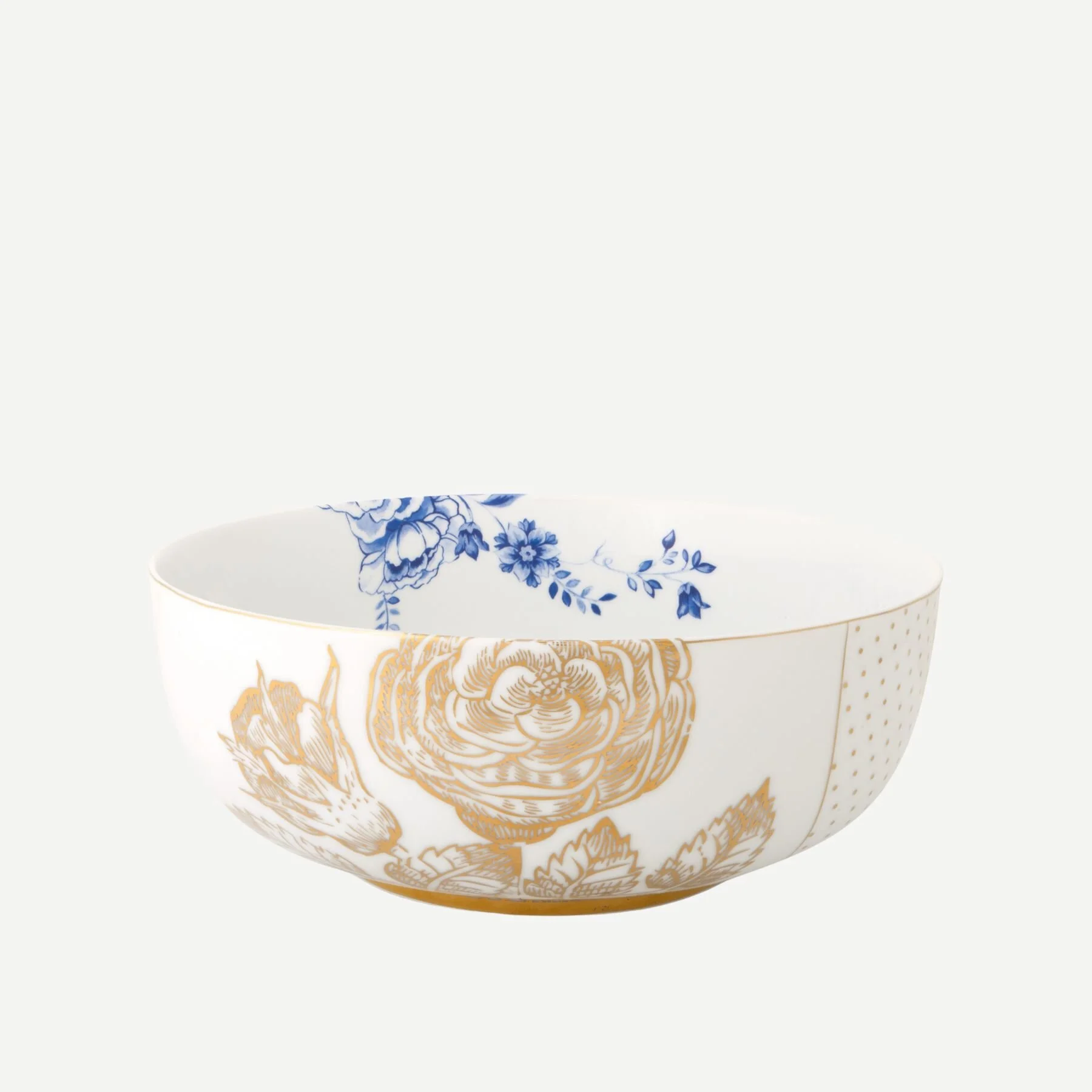 Mavi Beyaz Porselen Kase 23 Cm Royal White Collection by Pip Studio