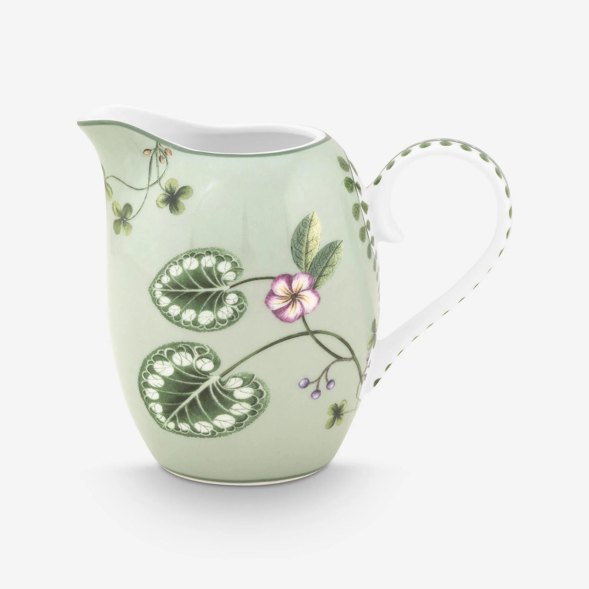 Yeşil Porselen Sütlük Lily & Lotus Collection 