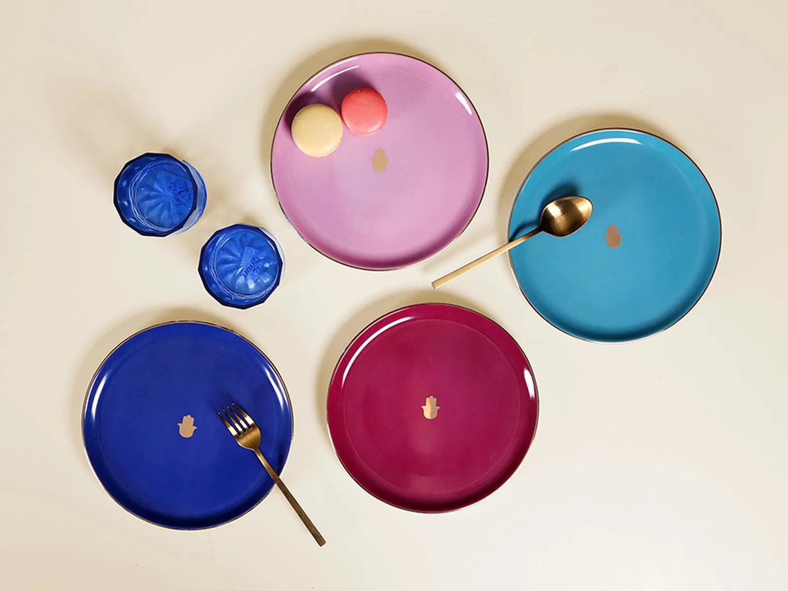 Porland Glamorous 4 Kişilik Pasta Takımı 20cm