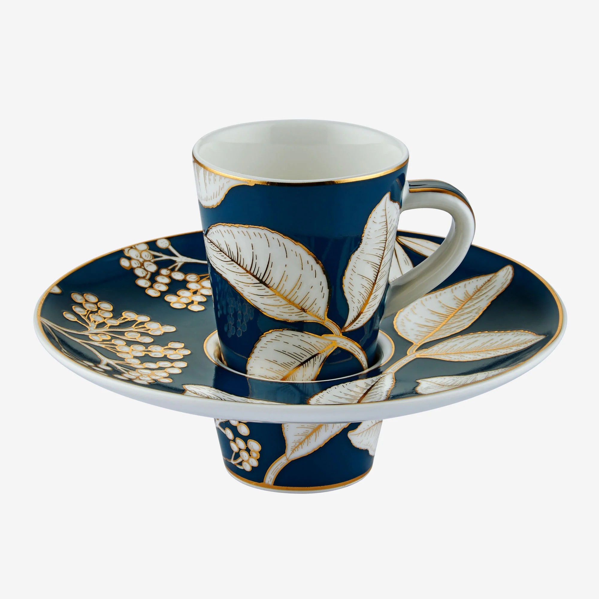 Mavi Porselen Kahve Fincan Seti 100 Ml Collection by Chiara Alessi