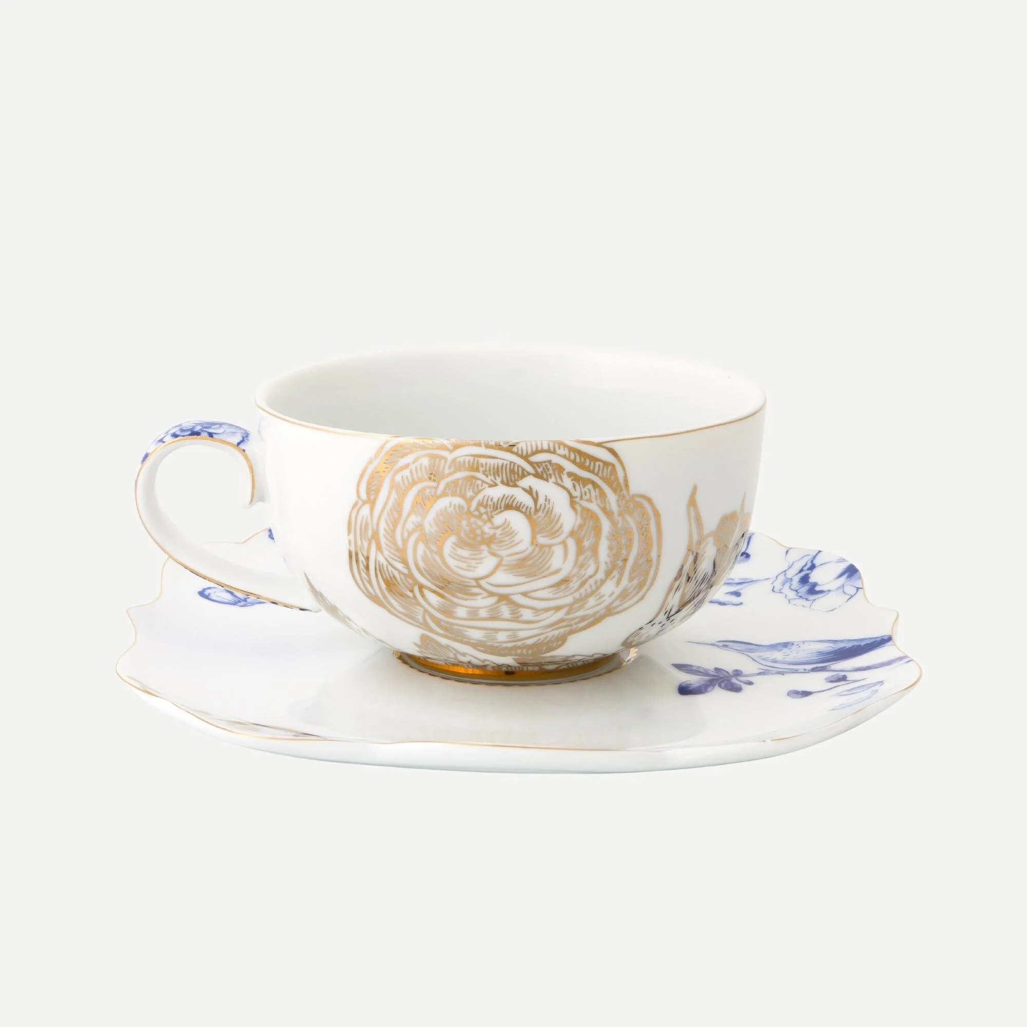 Mavi Beyaz Porselen Çay Fincanı 225 Ml Royal White Collection by Pip Studio