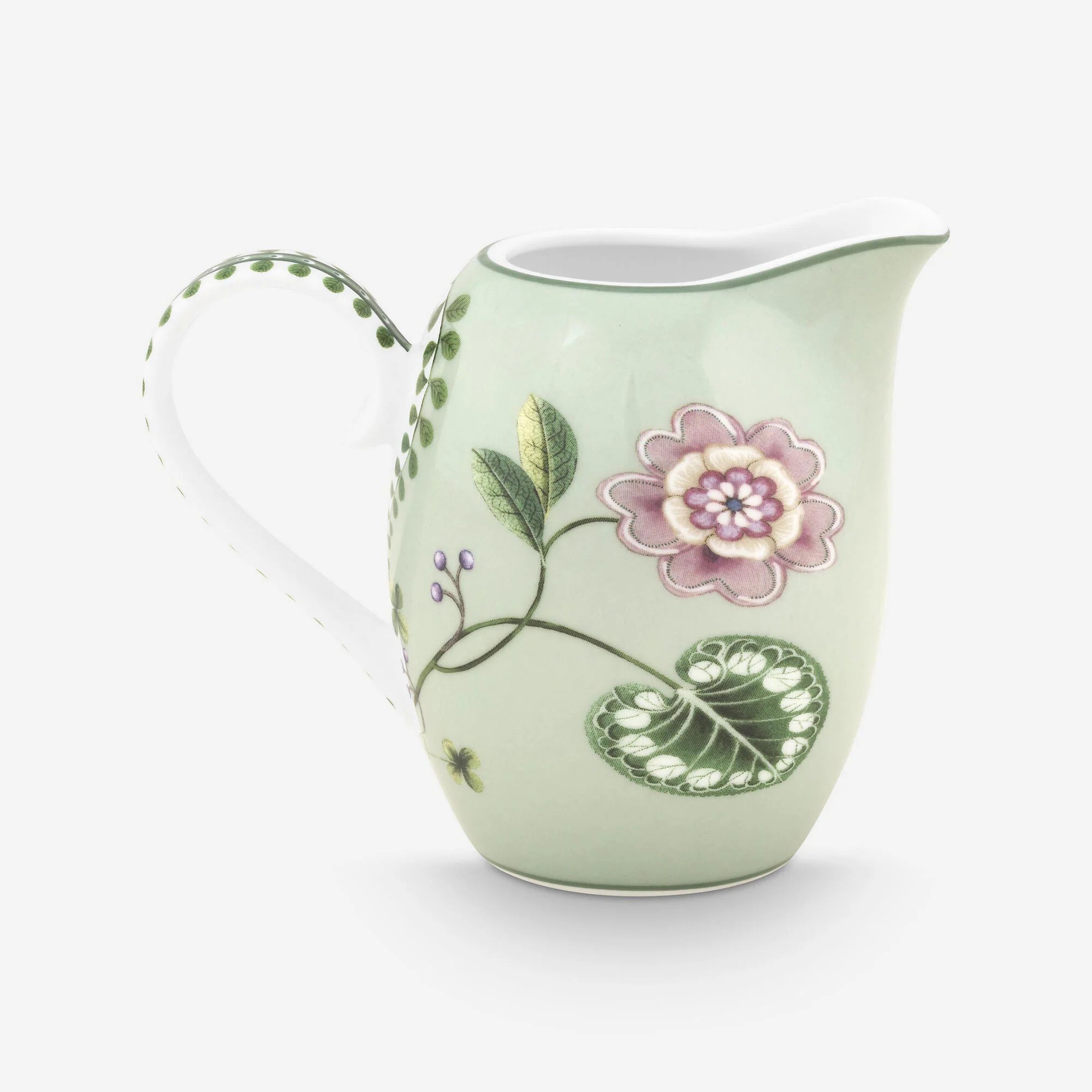 Yeşil Porselen Sütlük Lily & Lotus Collection 