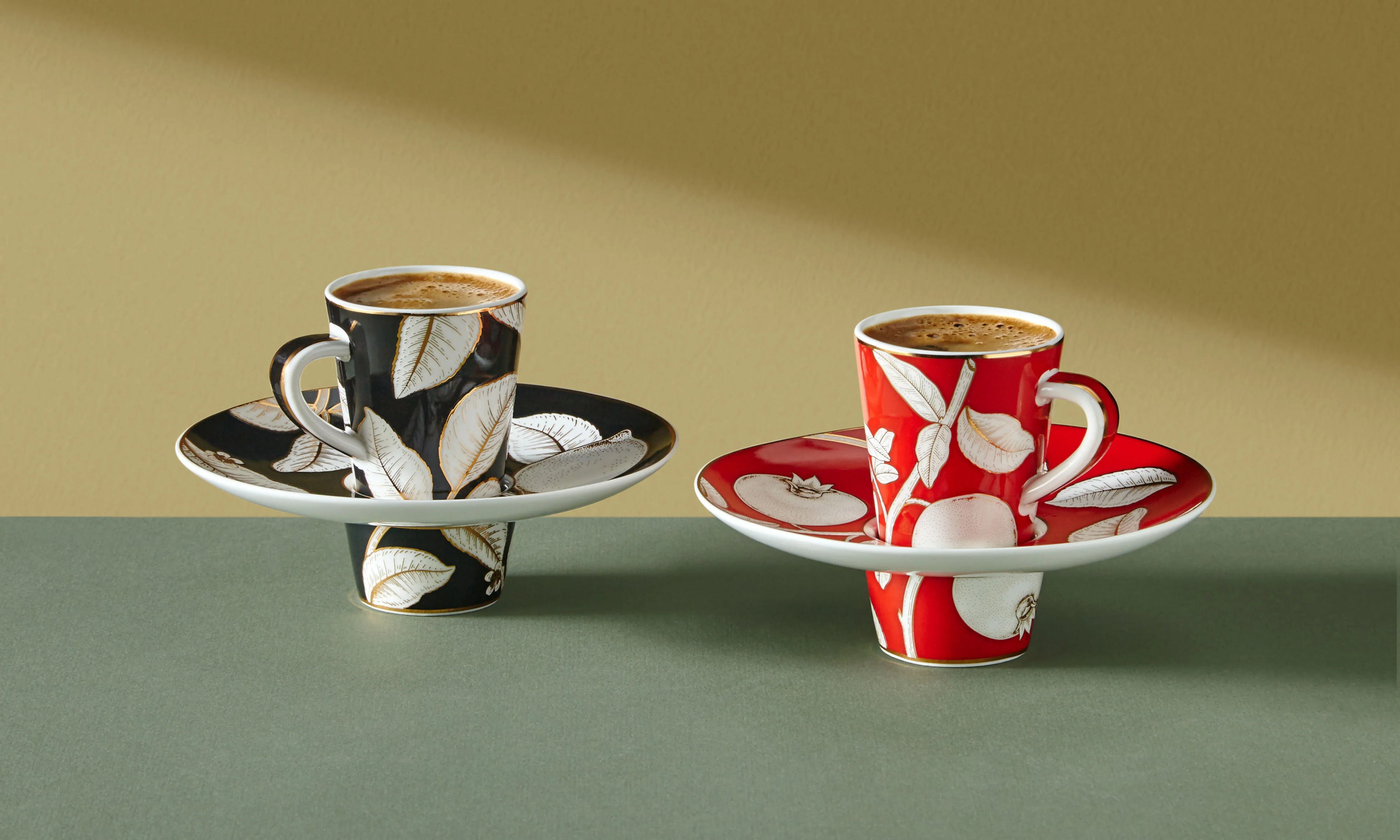 Siyah Porselen Kahve Fincan Seti 100 Ml Collection by Chiara Alessi