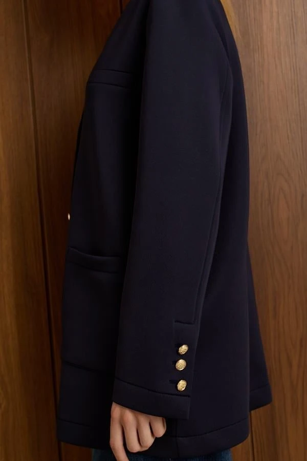 MARTA PUF KOLEJ HIRKA LACİVERT