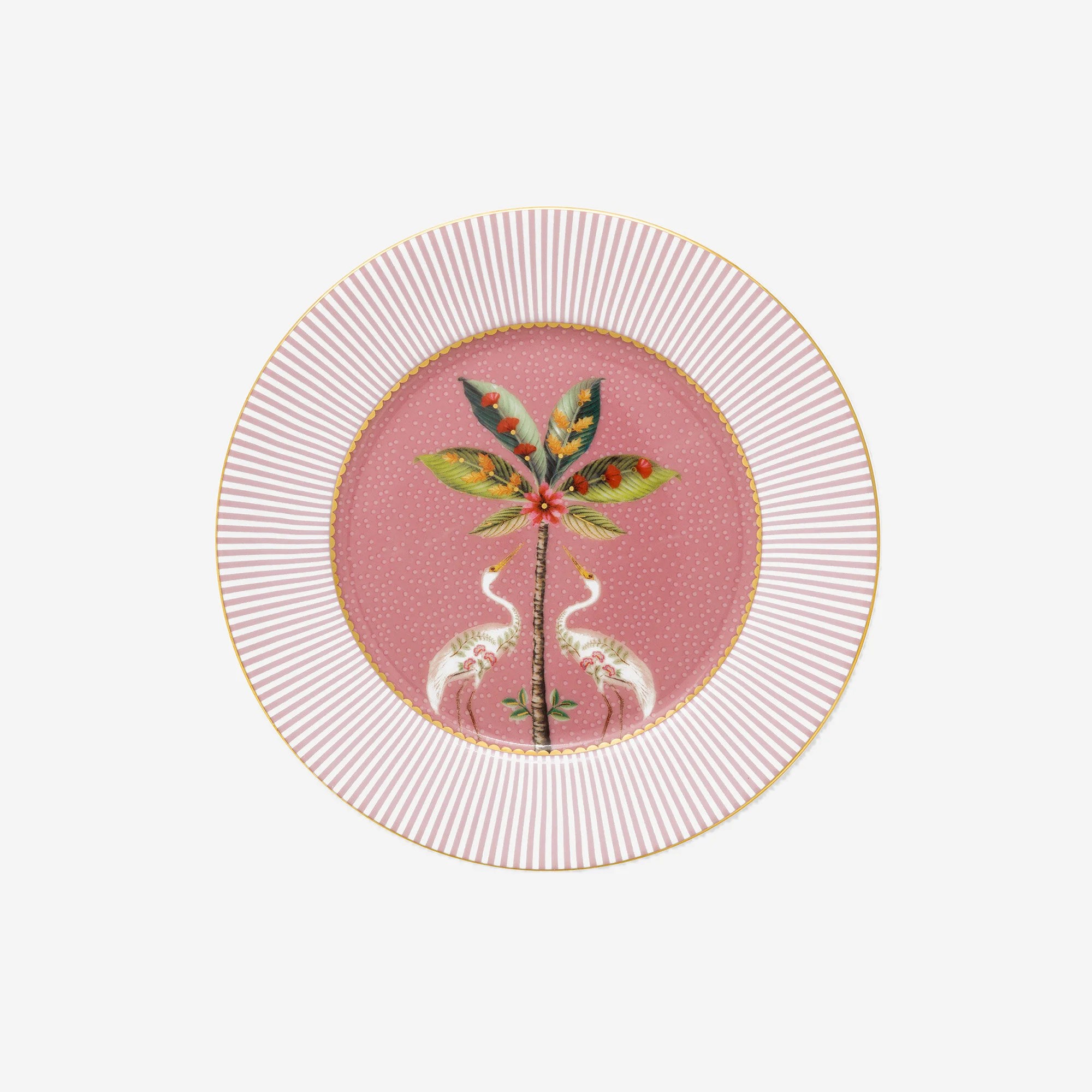 Pembe Porselen Pasta Tabağı 17 Cm La Majorelle