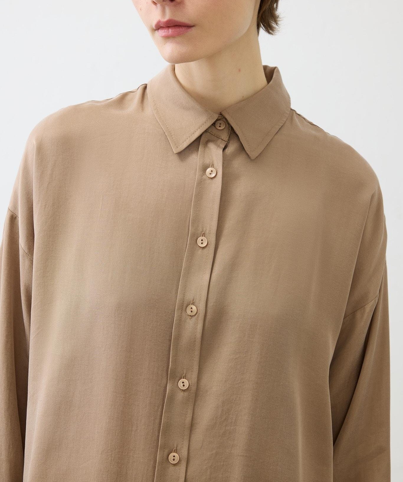 PRİME TAŞLANMIŞ İPEK PANTOLONLU TAKIM CAMEL