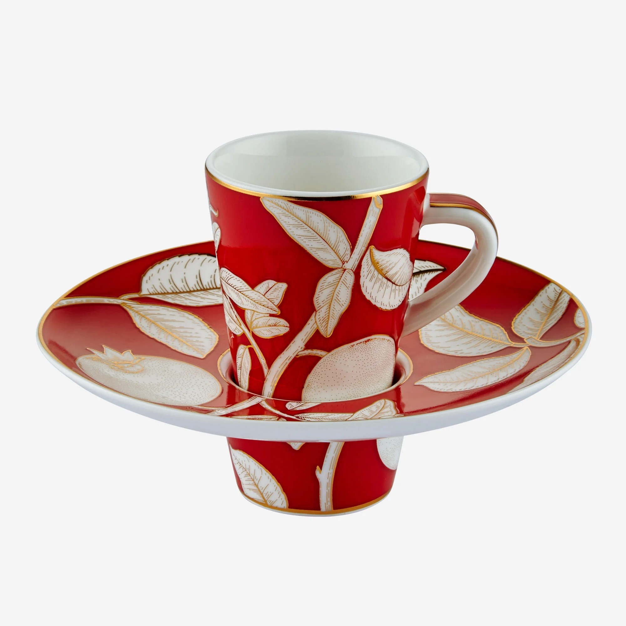 Kırmızı Porselen Kahve Fincan Seti 100 Ml Collection by Chiara Alessi