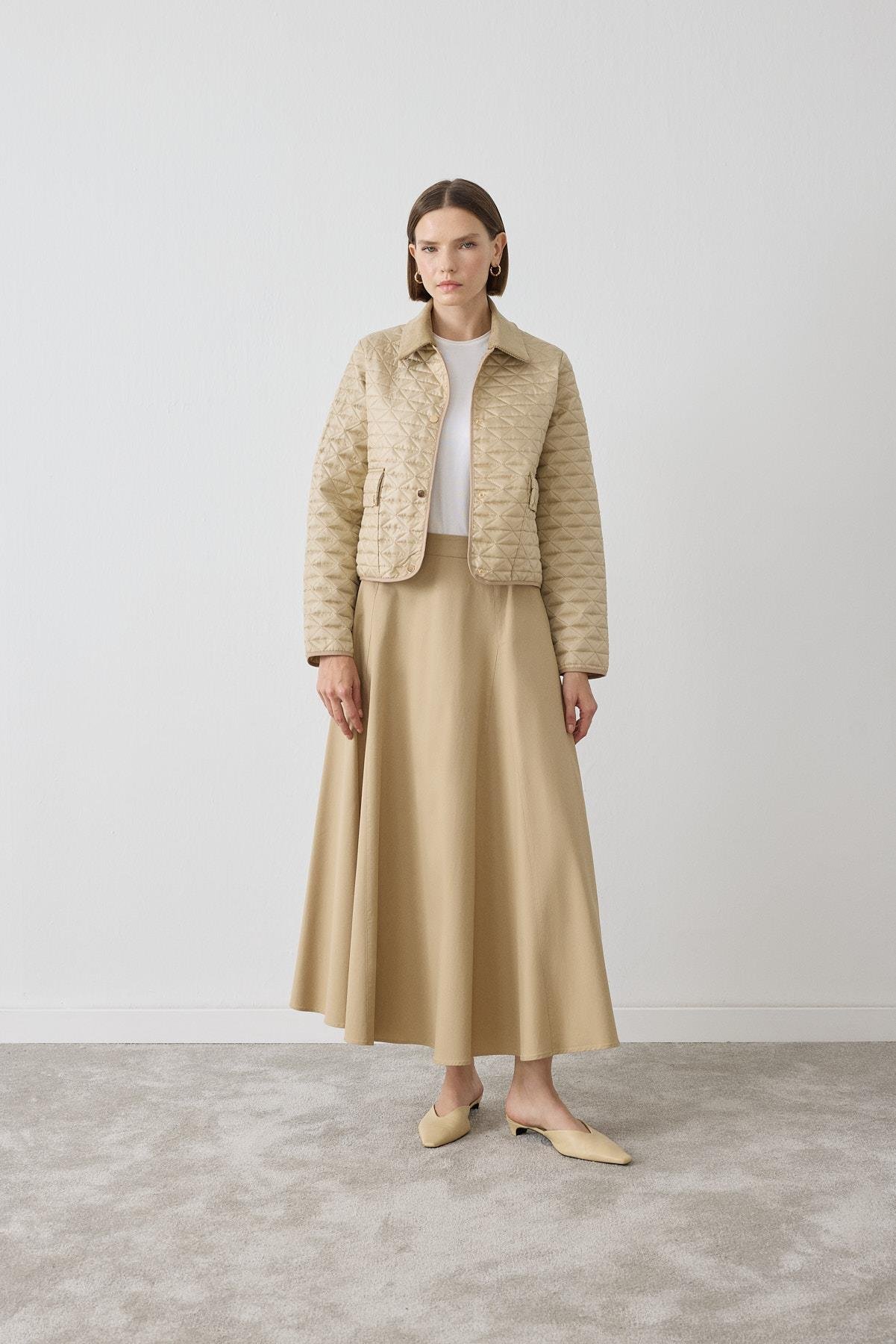 MİORİ LUMA KAPİTONE CEKETLİ SCUBA TAKIM VİZON