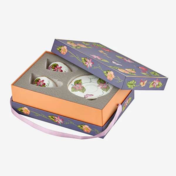 Pembe Porselen Kahve Fincan Seti 80 Ml Laura Collection by Chiara Alessi