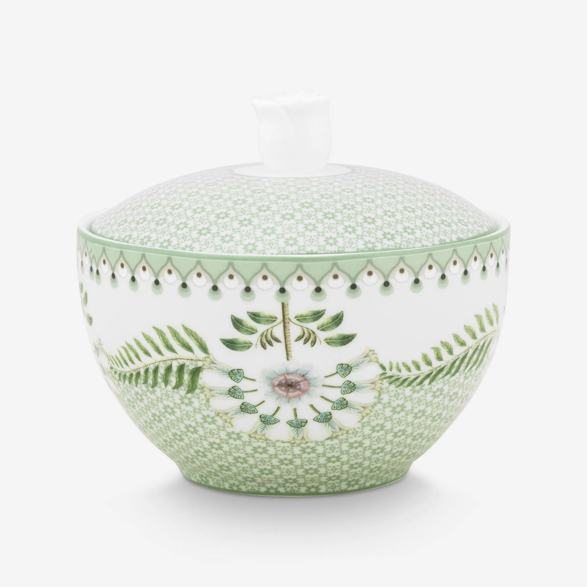 Yeşil Porselen Şekerlik Lily & Lotus Collection