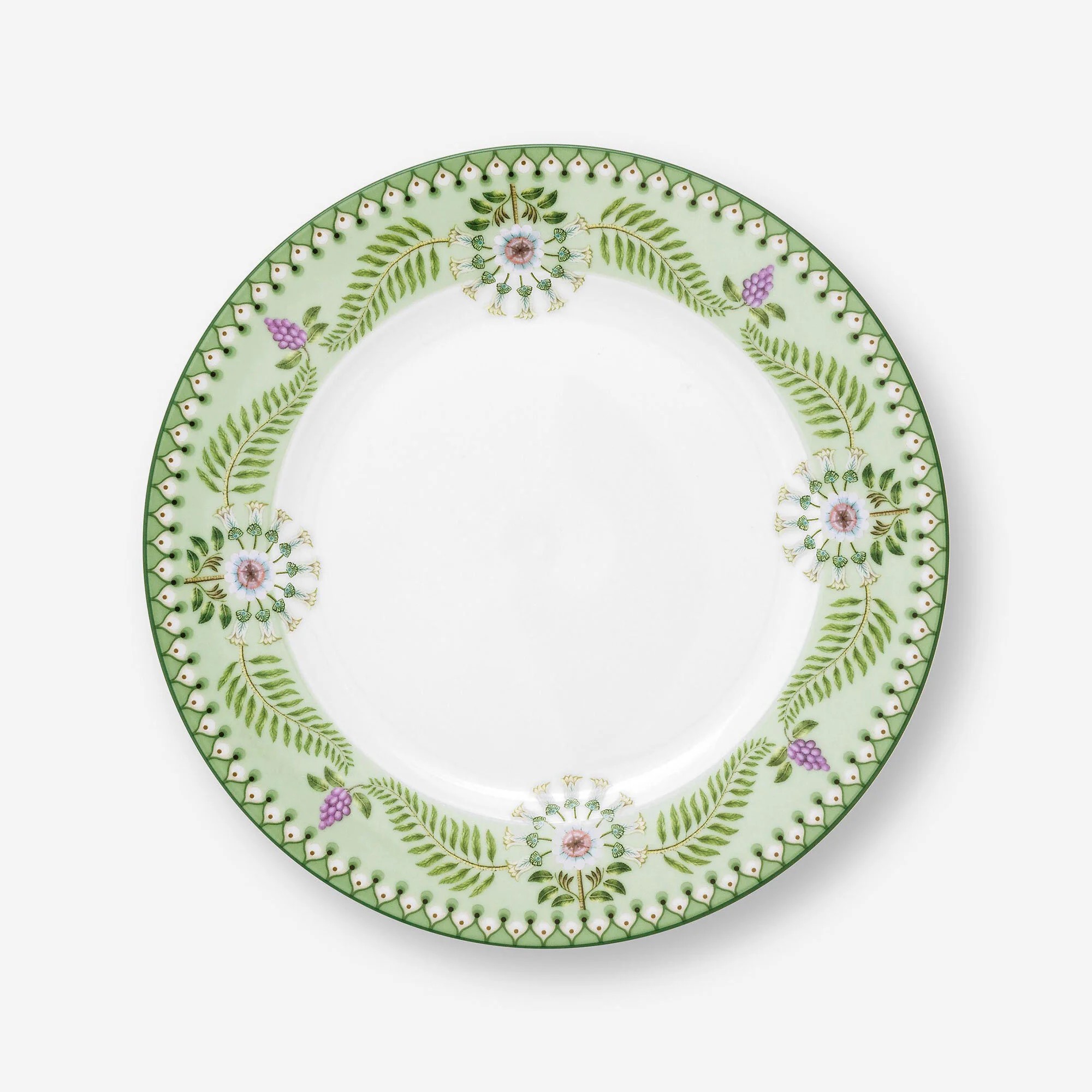 Yeşil Porselen Kahvaltı Tabağı 23 Cm Lily & Lotus