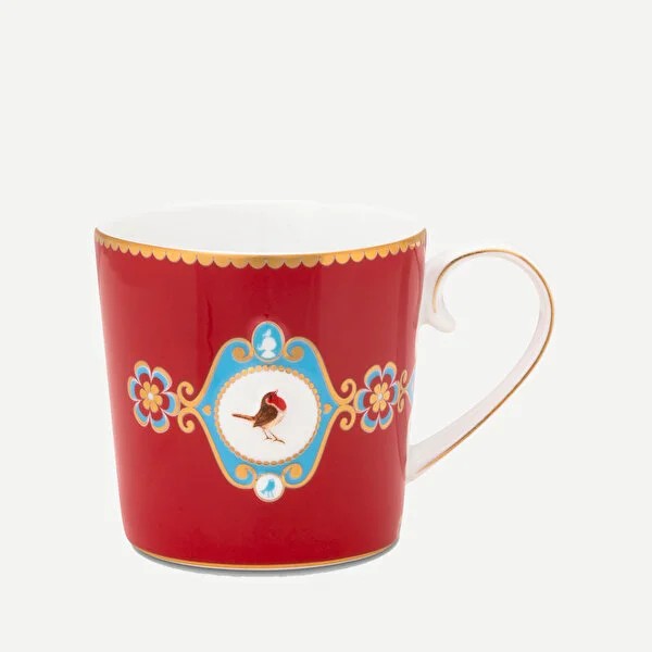 Kırmızı Porselen Kupa 150 Ml Love Birds Collection by Pip Studio