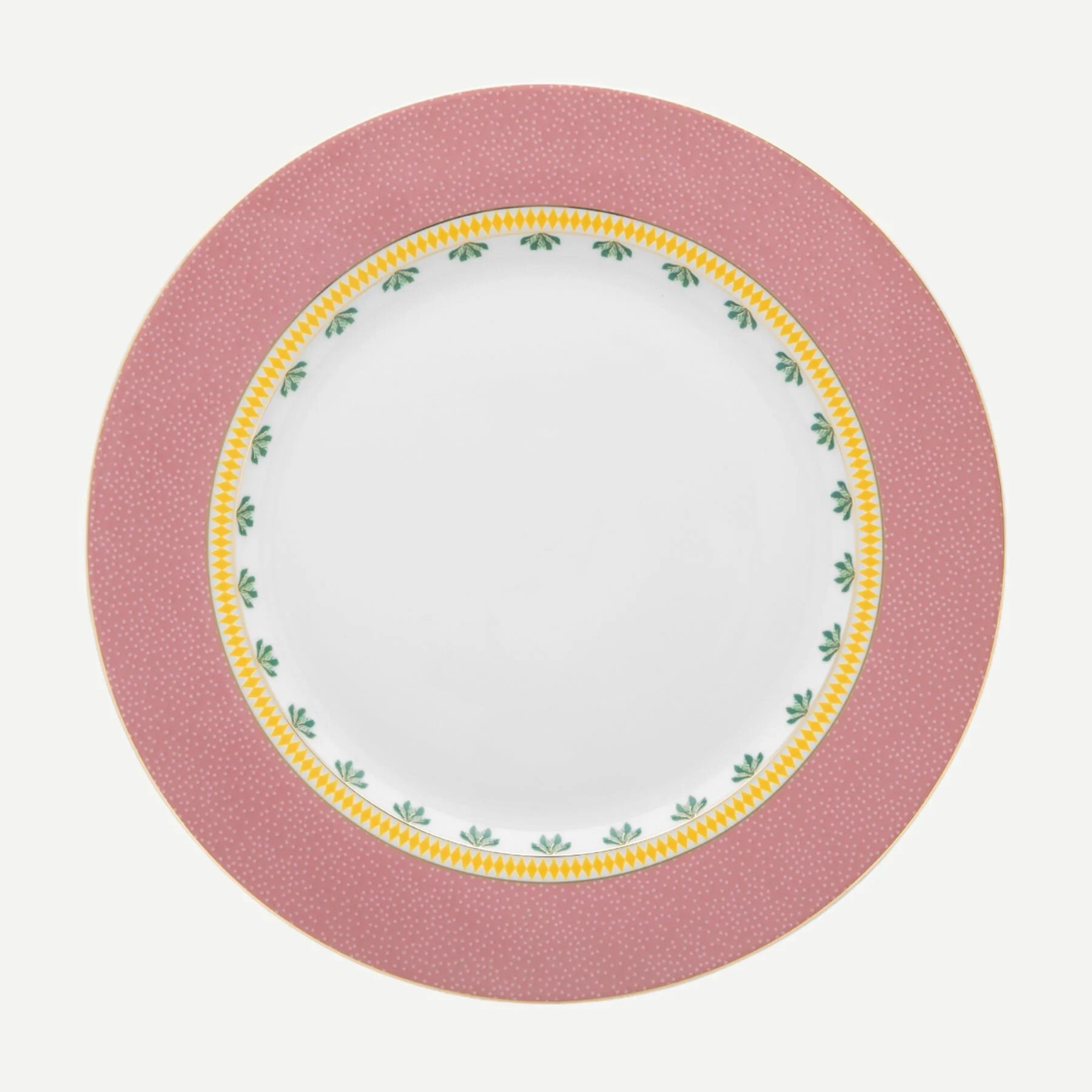 Pembe Porselen Yemek Tabağı 26,5 Cm La Majorelle