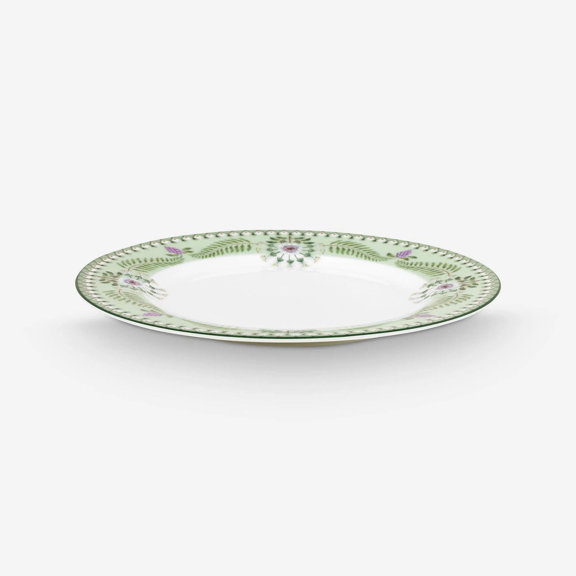 Yeşil Porselen Kahvaltı Tabağı 23 Cm Lily & Lotus