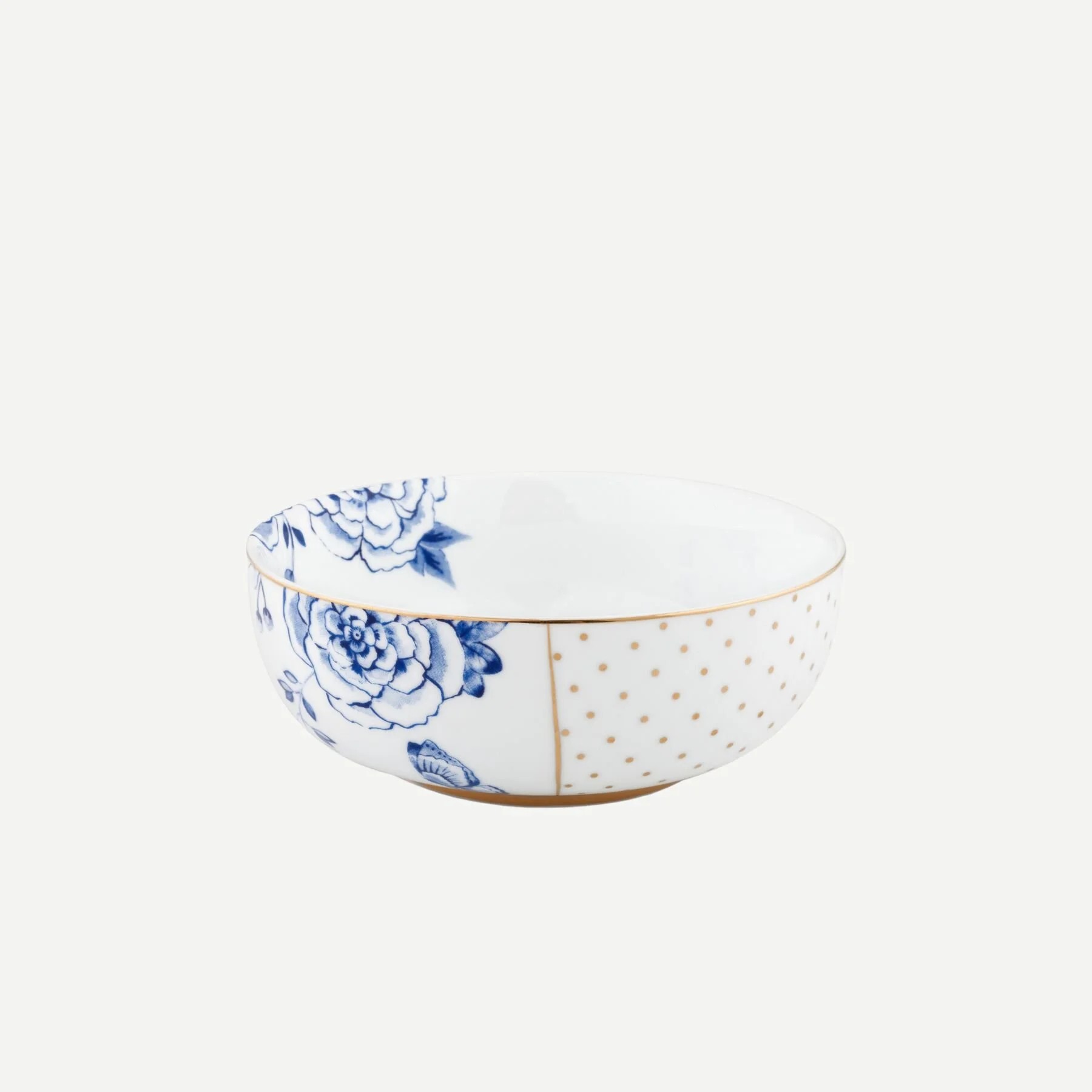 Mavi Beyaz Porselen Kase 12,5 Cm Royal White Collection by Pip Studio