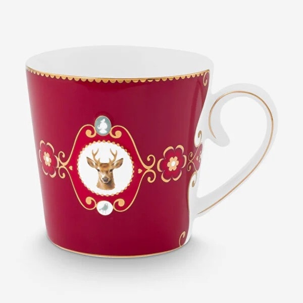 Kırmızı Porselen Kupa 250 Ml Love Birds Collection by Pip Studio