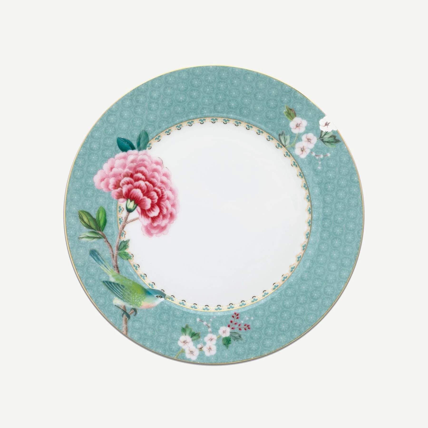 Mavi Porselen Kahvaltı Tabağı 21 Cm Blushing Birds Collection by Pip Studio