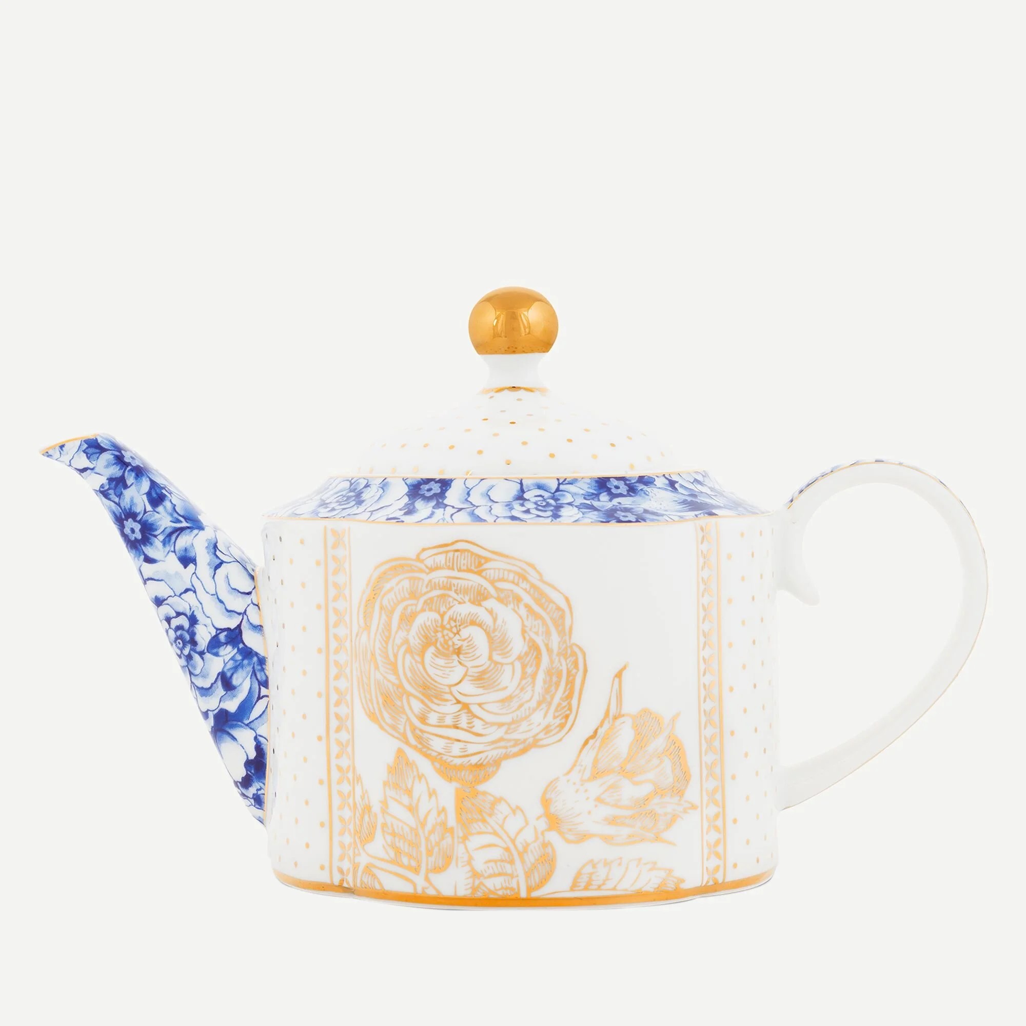 Mavi Beyaz Porselen Demlik 950 Ml Royal White Collection by Pip Studio