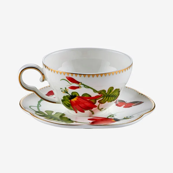 Kırmızı Porselen Kahve Fincan Seti 80 Ml Laura Collection by Chiara Alessi