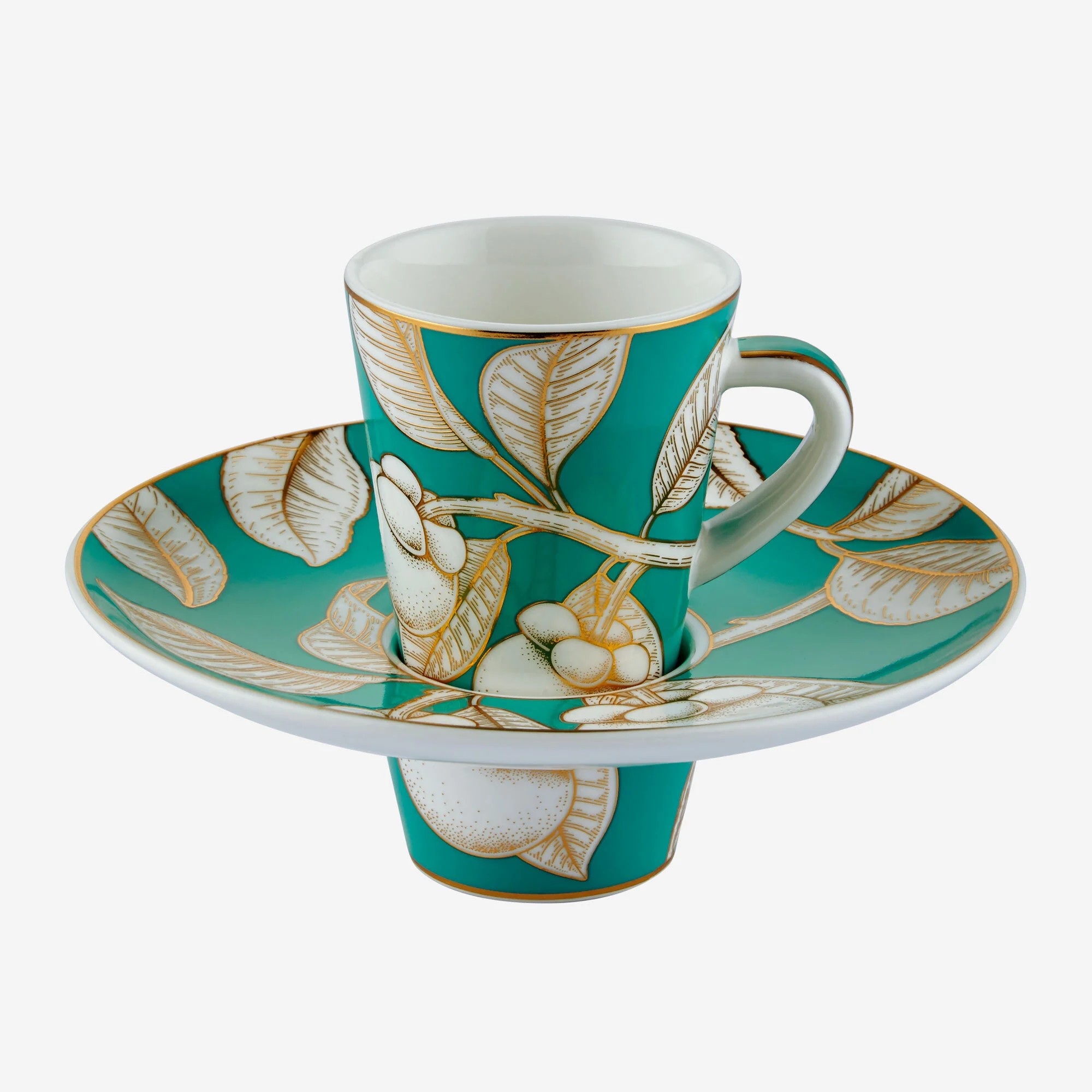 Yeşil Porselen Kahve Fincan Seti 100 Ml Collection by Chiara Alessi