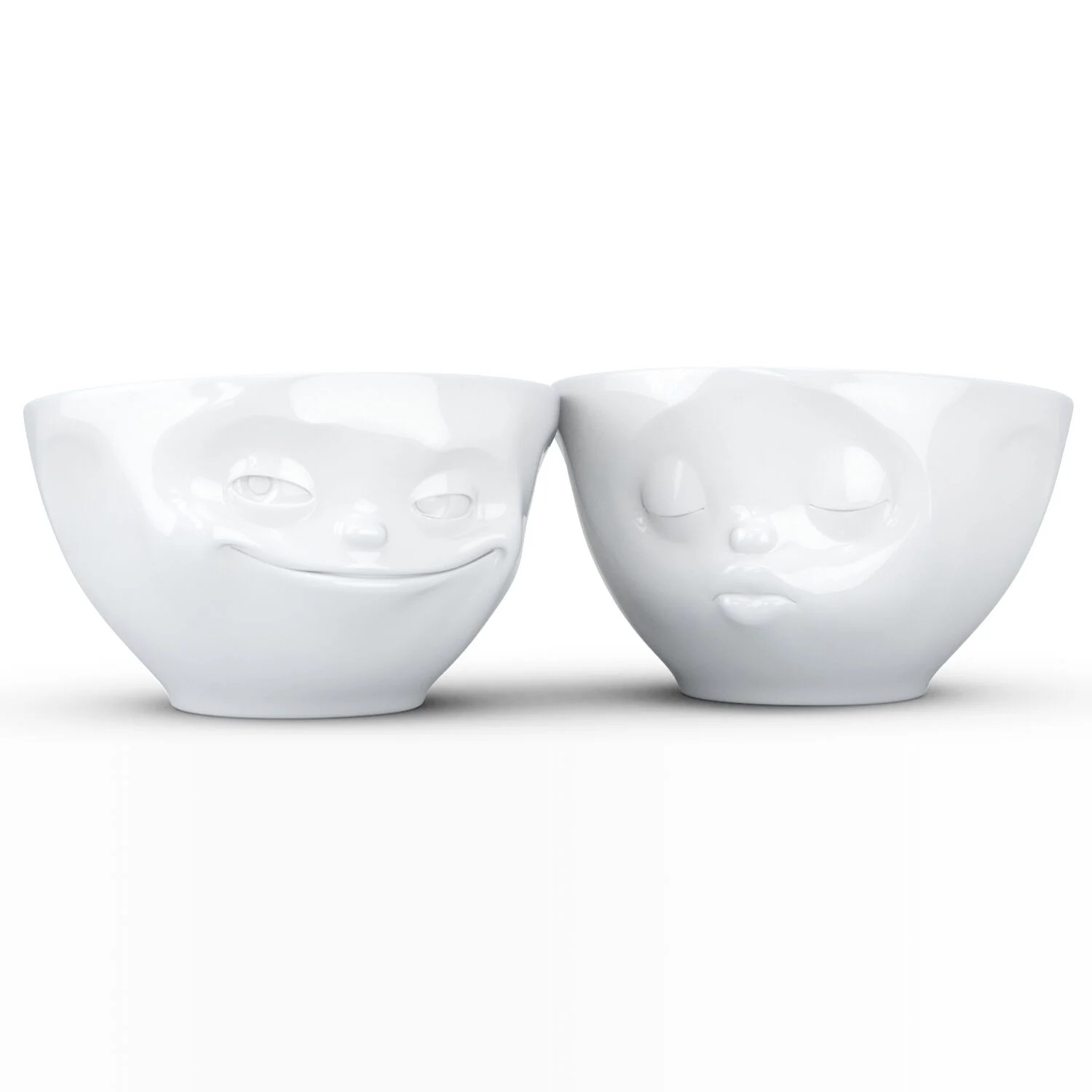 Grinning & Kissing Beyaz İkili Kase Set 200 ml