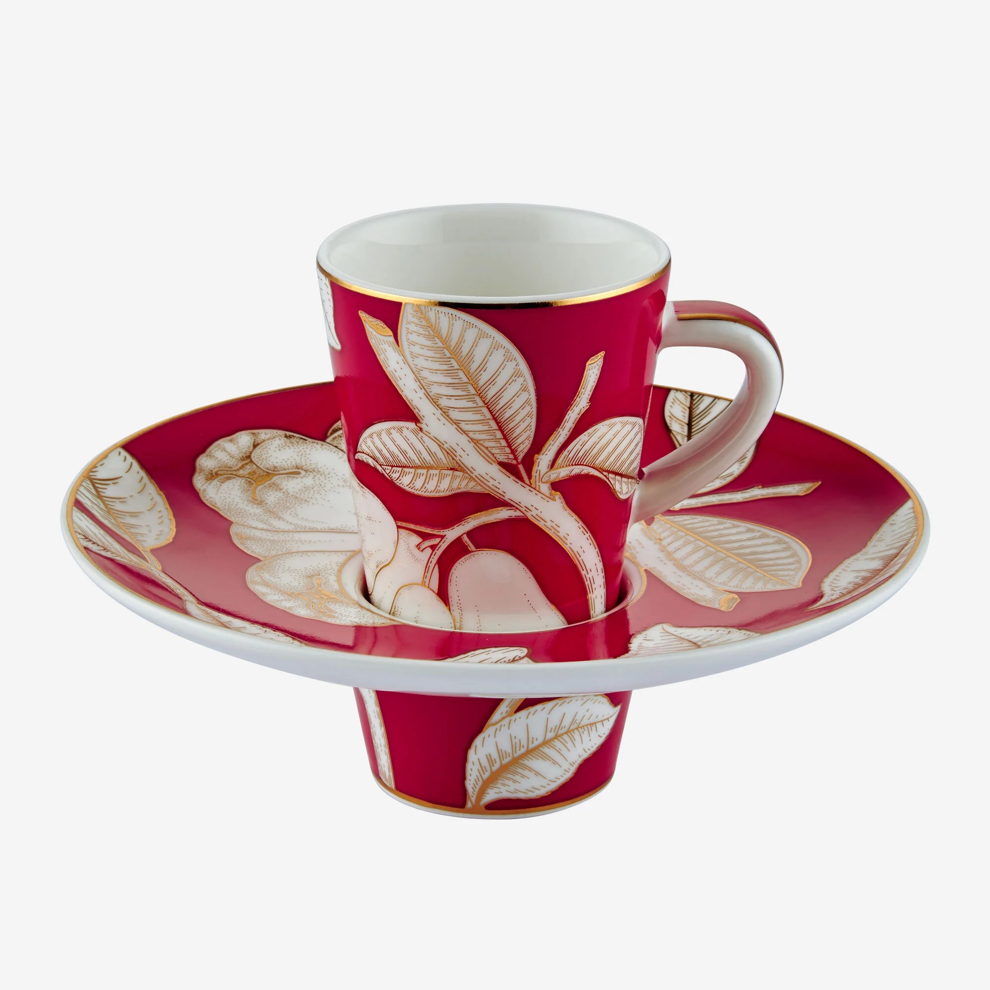 Fuşya Porselen Kahve Fincan Seti 100 Ml Collection by Chiara Alessi