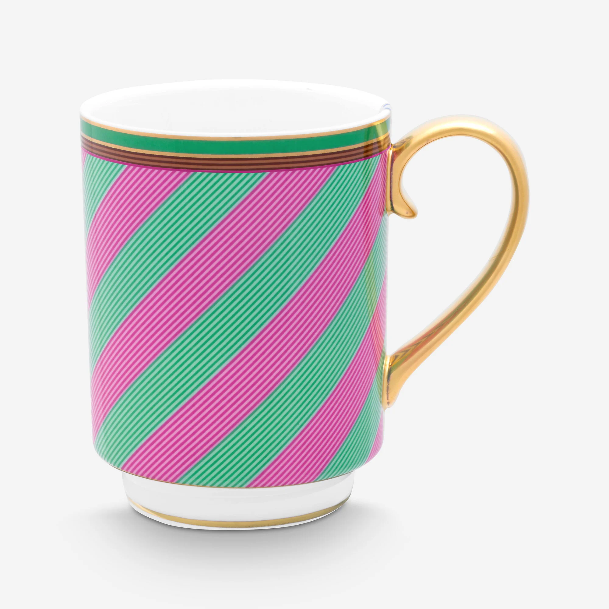 Pembe Yeşil Porselen Kupa 350 Ml Chique Collection by Pip Studio