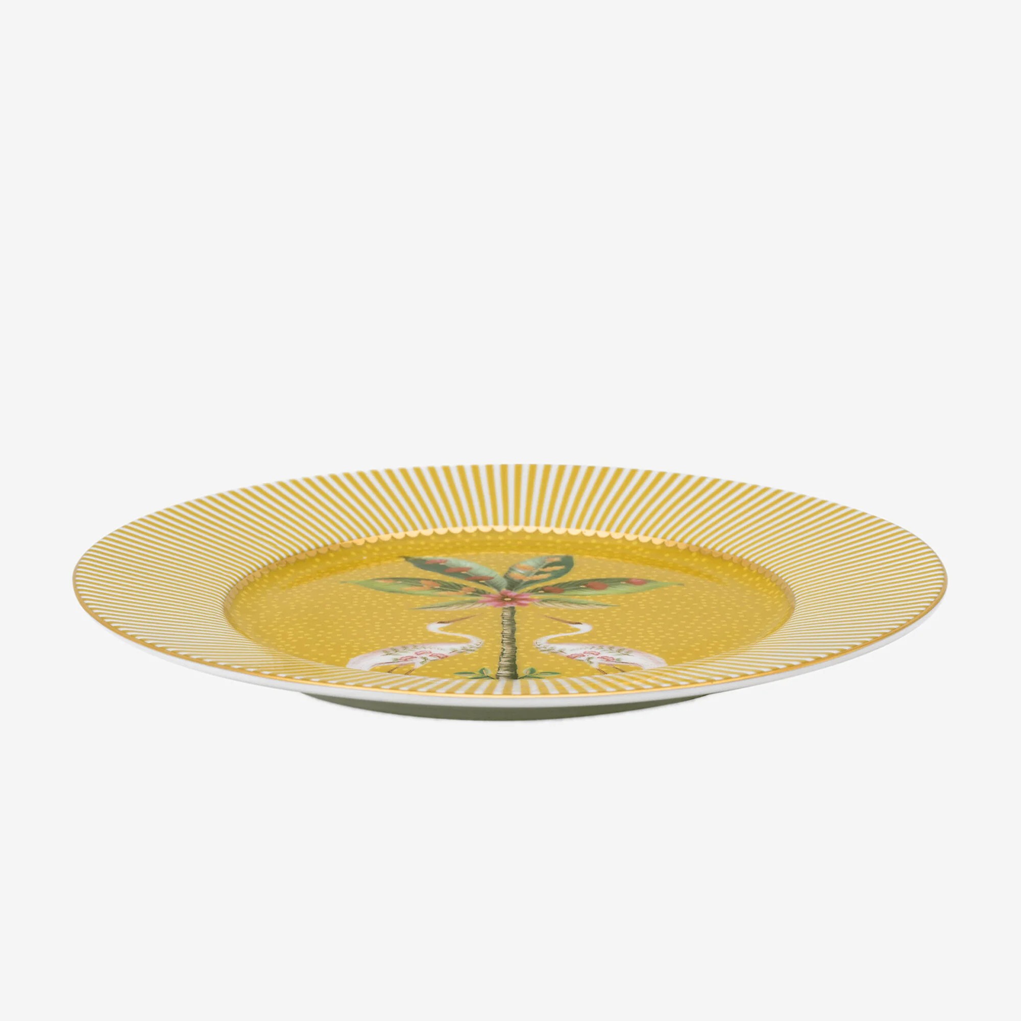 Sarı Porselen Pasta Tabağı 17 Cm La Majorelle