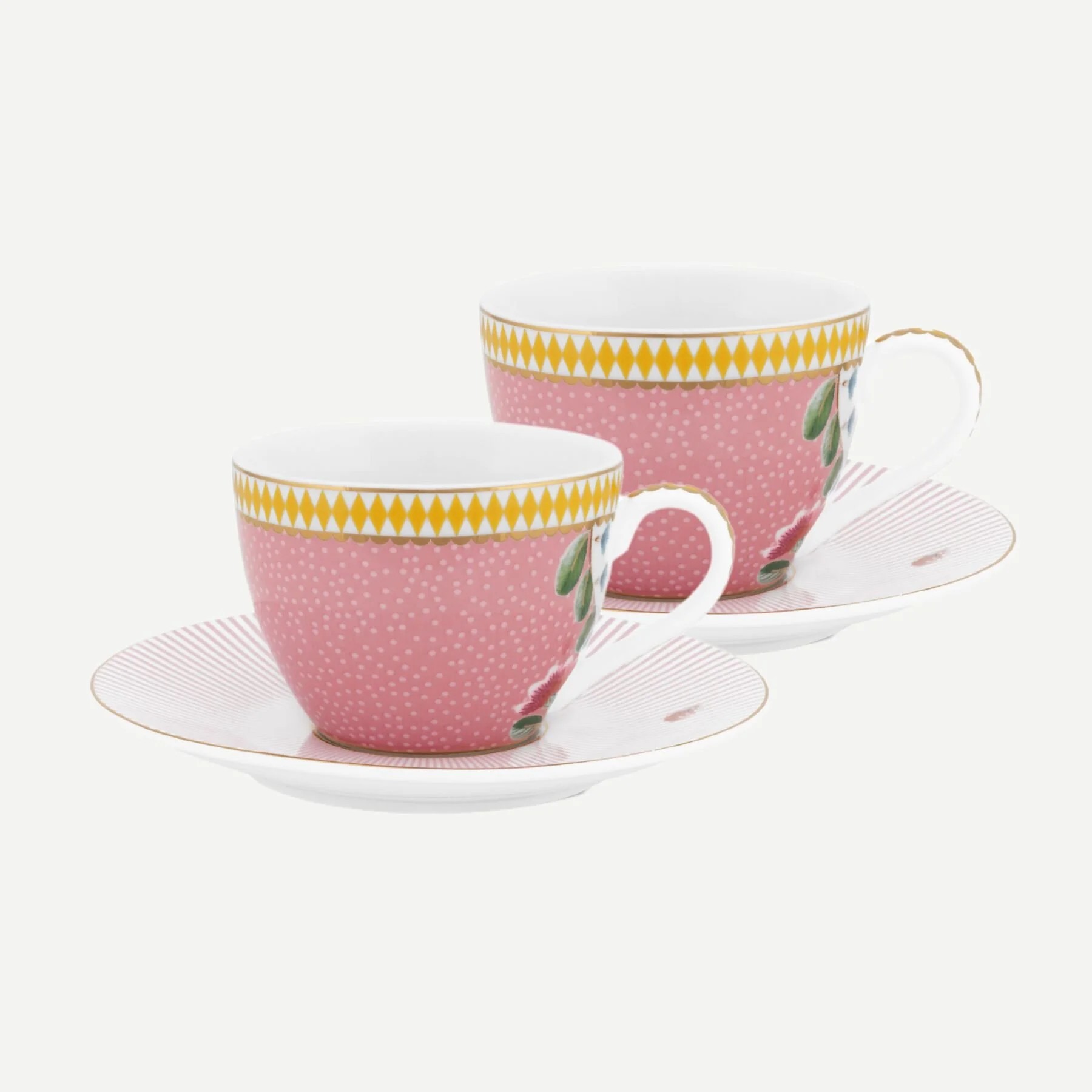 Pembe Porselen Kahve Fincan Seti 120 Ml La Majorelle