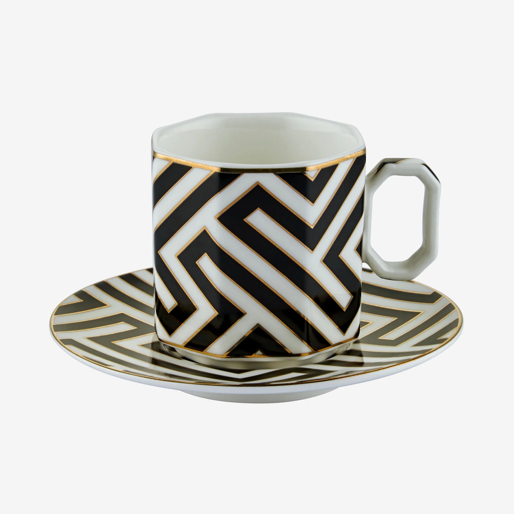 Siyah Porselen Kahve Fincan Seti 90 Ml Collection by Chiara Alessi