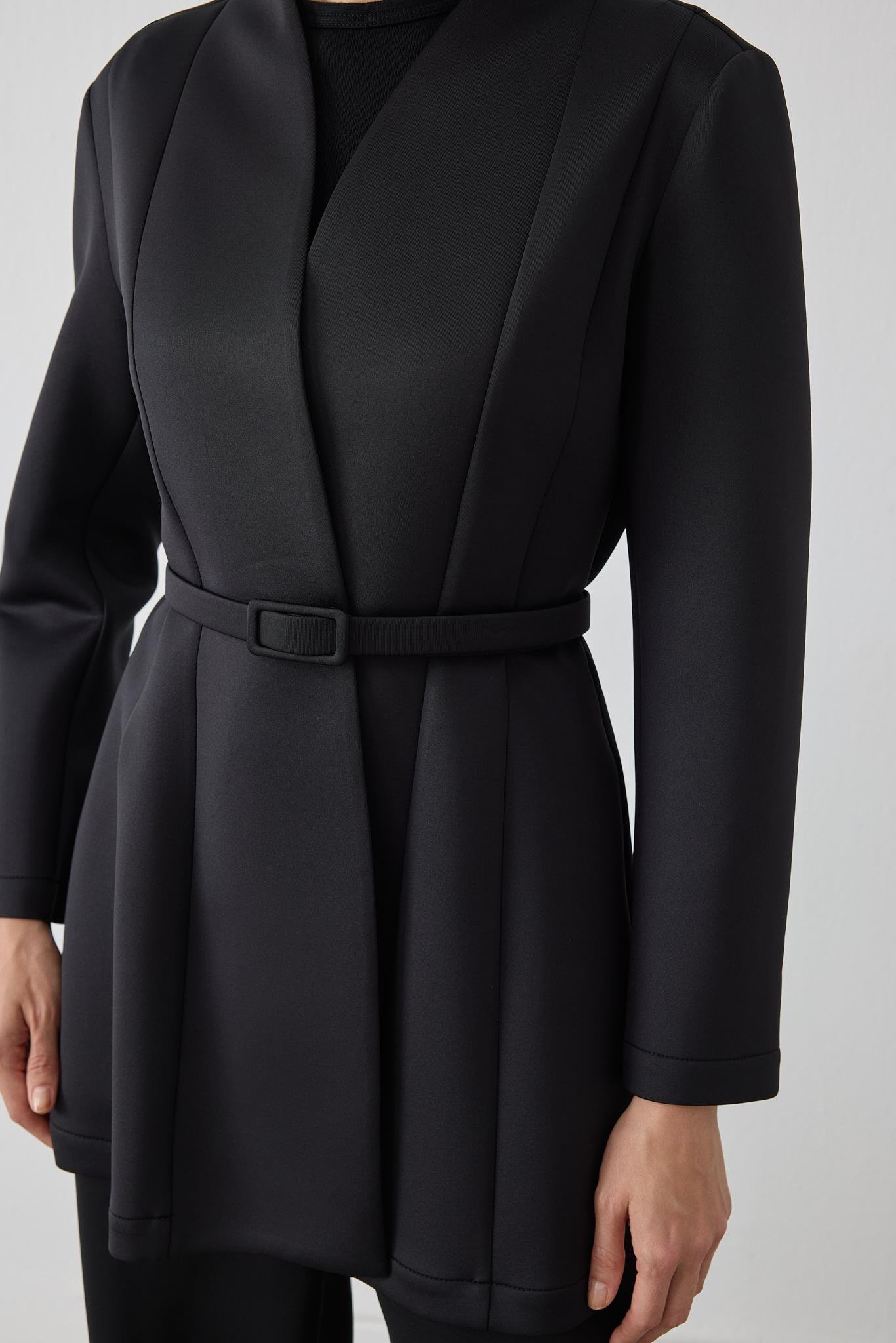 MİORİ EVORA PANTOLONLU SCUBA TAKIM SİYAH